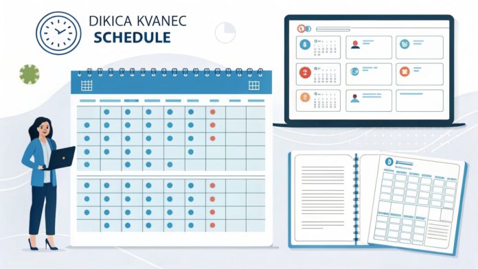 Dikica Kvanec Schedule — Complete Guide, Templates & FAQs Dikica Kvanec Schedule